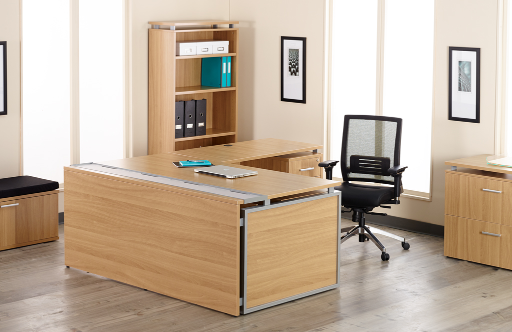 L-Shaped Desk in an office