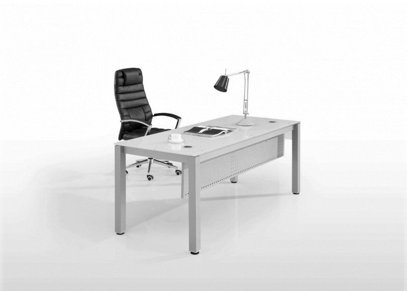 Clear Desk with Office Chair