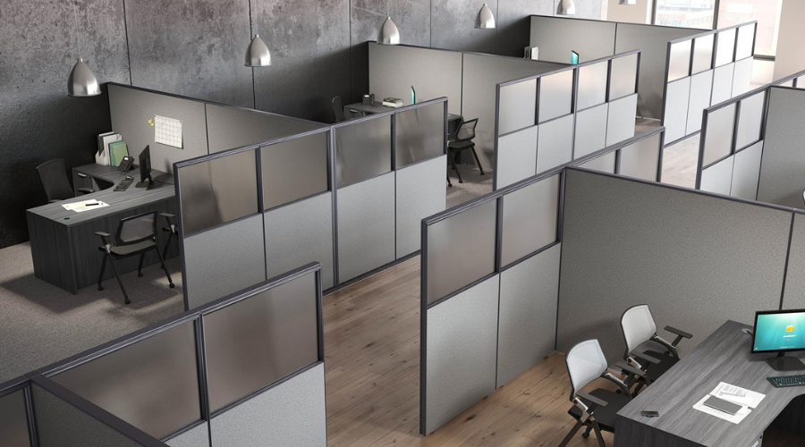 Multiple Cubicles Grouped Together